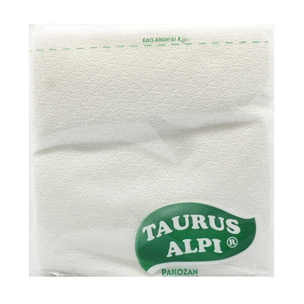 ALPI χαρτοπετσέτες λευκές 33x33cm 60τεμ