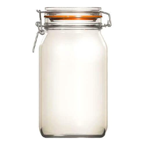 UNIGLASS βάζο γυάλινο με καπάκι econ 1500ml 22507 – Δοχεία και Βάζα Αποθήκευσης