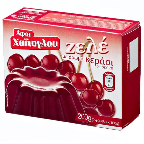 ΑΦΟΙ ΧΑΙΤΟΓΛΟΥ ζελέ κεράσι 200gr – Αφοι Χαΐτογλου – Έτοιμα Μείγματα για Γλυκά