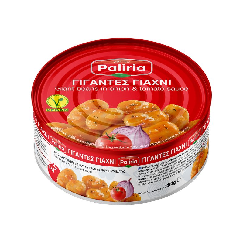 ΠΑΛΙΡΡΟΙΑ φασόλια γίγαντες γιαχνί 280gr – Παλίρροια – Τρόφιμα Μακράς Συντήρησης