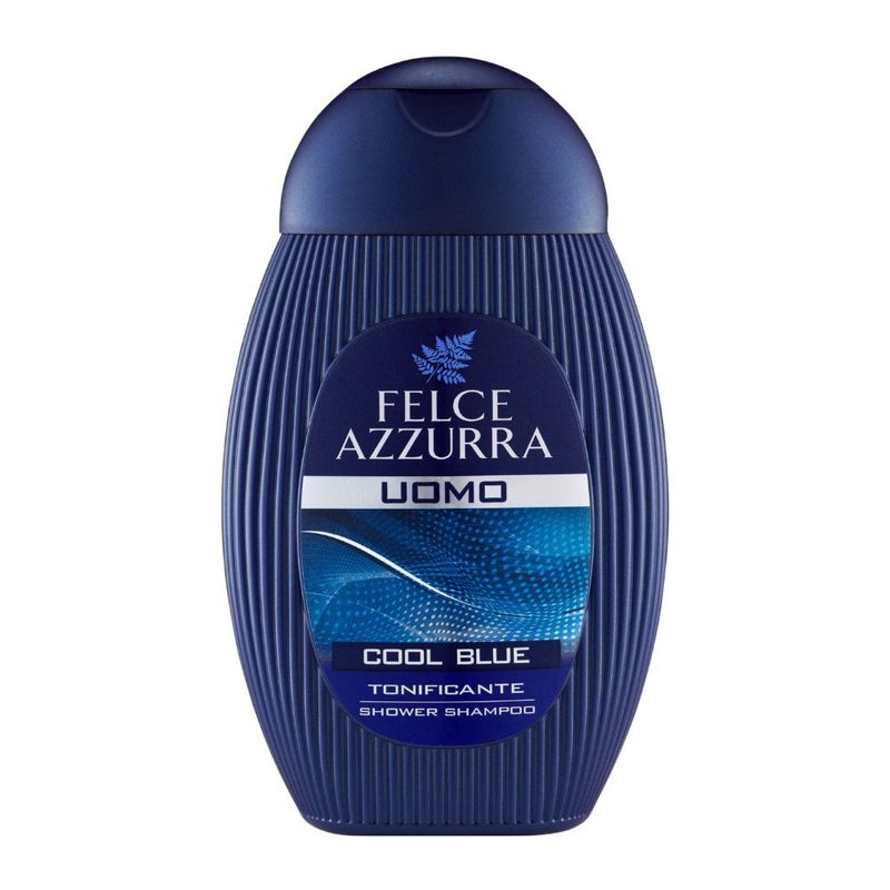 FELCE AZZURRA αφρόλουτρο και σαμπουάν αντρικό 2σε1 κουλ μπλε 250ml – Αφρόλουτρα