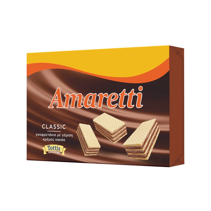 TOTTIS Amaretti γκοφρέτα κρέμα κακάο 68gr – Σοκολάτες