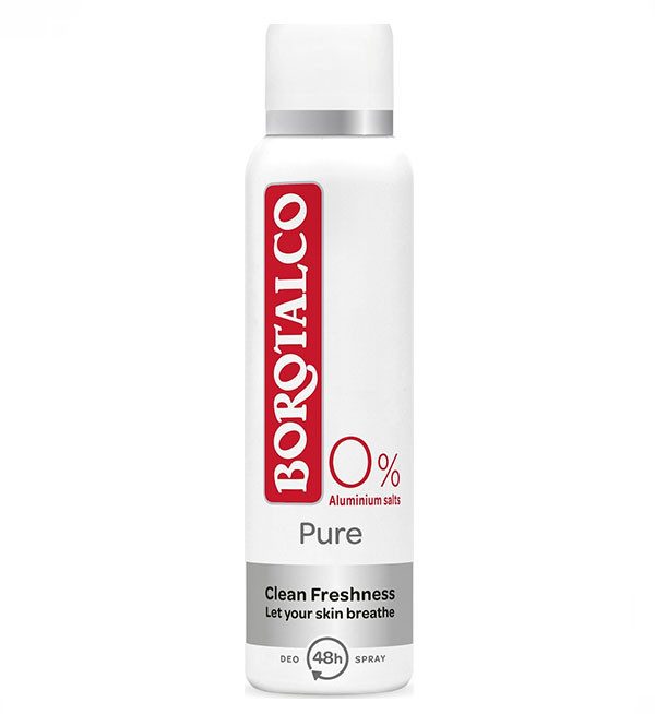 BOROTALCO αποσμητικό σώματος spray pure 0% 150ml – Αποσμητικά