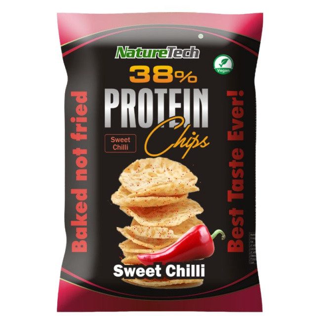 NATURE TECH πατατάκια πρωτεΐνης με μπάρμπεκιου 50gr