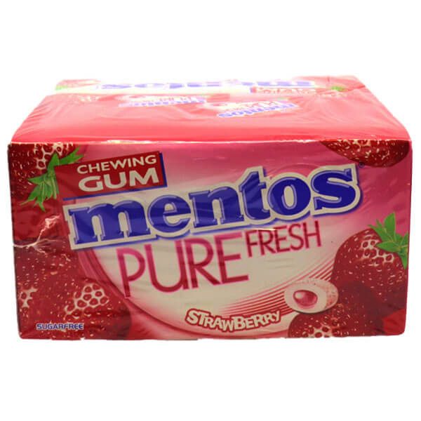 MENTOS τσίχλες pure fresh mini φράουλα 100τεμ – Καραμέλες, Γλειφιτζούρια και Τσίχλες