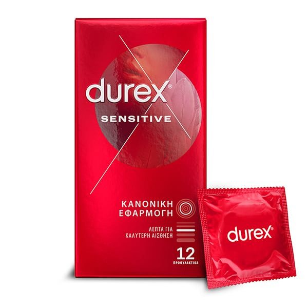 DUREX προφυλακτικά sensitive κανονική εφαρμογή 12τεμ