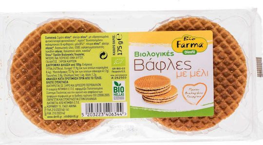 BIOFARMA βάφλες με μέλι βιολογικό 175GR – Dimfil – Κέικ, Τσουρέκια και Κρουασάν