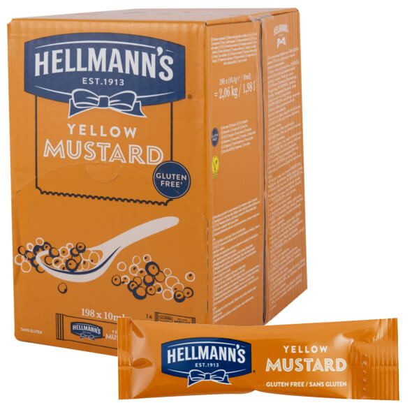 HELLMANN'S μουστάρδα μερίδες 198x10ml – Σάλτσες και Dressings