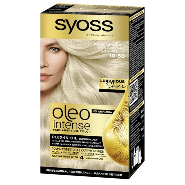 SYOSS βαφή μαλλιών oelo intense κατάξανθο σαντρέ 10-50 – Βαφές Μαλλιών