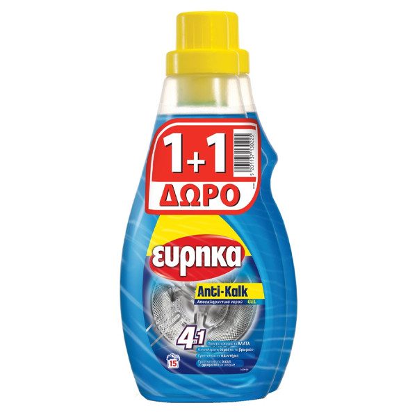 ΕΥΡΗΚΑ αποκληρυντικό gel anti-kalk 2x750ml – Εύρηκα – Ενισχυτικά Πλύσης