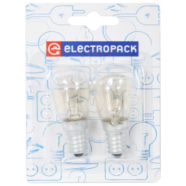 ELECTROPACK λαμπάκι βιδωτό ψυγείου Ε14 15W 2τεμ – Λάμπες Ειδικών Χρήσεων