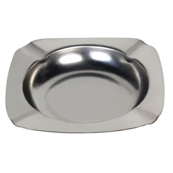 Σταχτοδοχείο ανοξείδωτο τετράγωνο 11,5x11,5cm – Διανομική – Σταχτοδοχεία