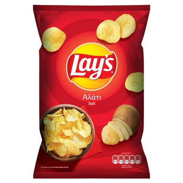 TASTY SNACKS Lay's πατατάκια chips με αλάτι 100gr