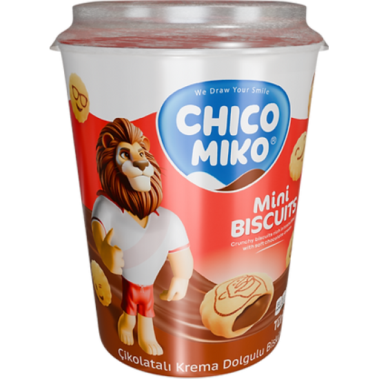 CHICO MIKO μπισκότα mini φατσούλες με κρέμα σοκολάτας 125gr