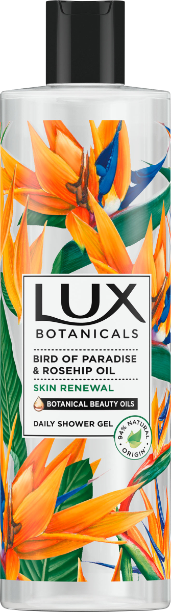 LUX αφρόλουτρο Botanicals skin renewal bird of paradise και rosehip oil 500ml – Αφρόλουτρα