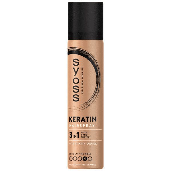 SYOSS hair spray keratin 75ml – Styling Spray Μαλλιών