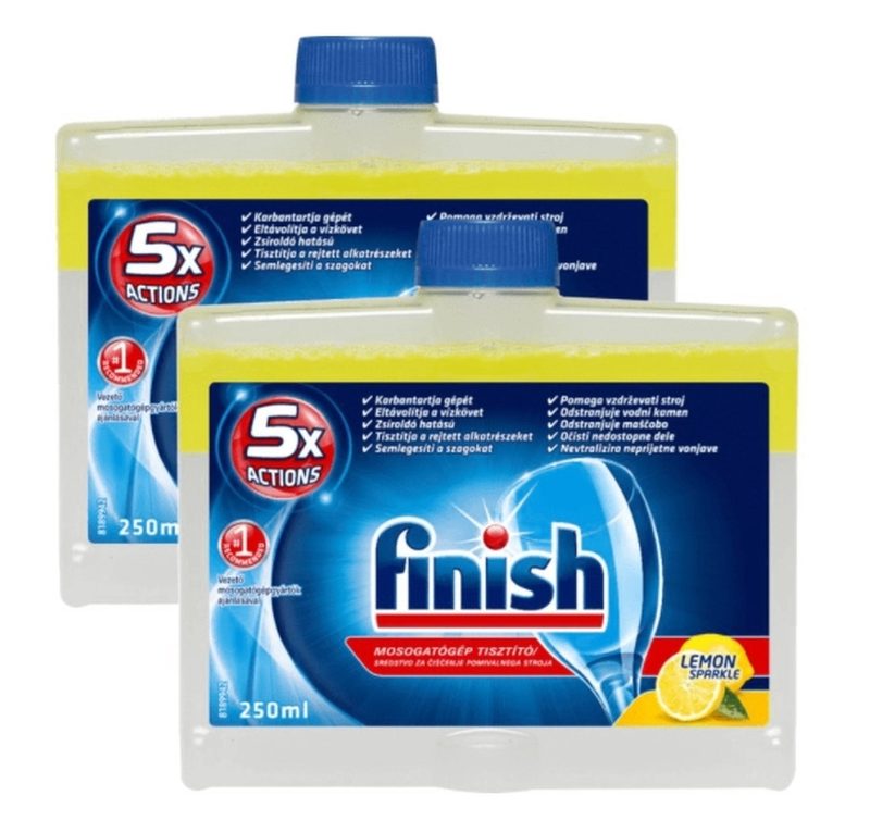 FINISH καθαριστικό πλυντηρίου πιάτων λεμόνι 2x250ml – Συντήρηση Πλυντηρίου Πιάτων