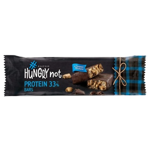 HUNGRY NOT μπάρα πρωτεϊνης με μαύρη σοκολάτα και μπισκότο 40gr – Μπάρες Πρωτεΐνης