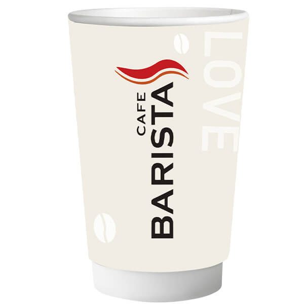 BARISTA ποτήρι χάρτινο double wall 16oz 25τεμ – Ποτήρια μιας Χρήσης
