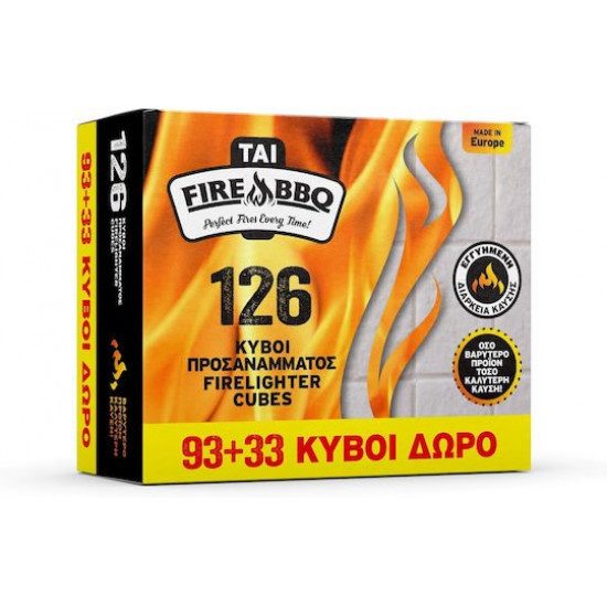 TAI προσάναμμα κύβοι 126τεμ – Καύσιμες Ύλες