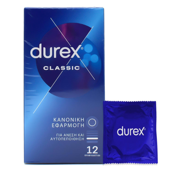 DUREX προφυλακτικά classic κανονική εφαρμογή 12τεμ