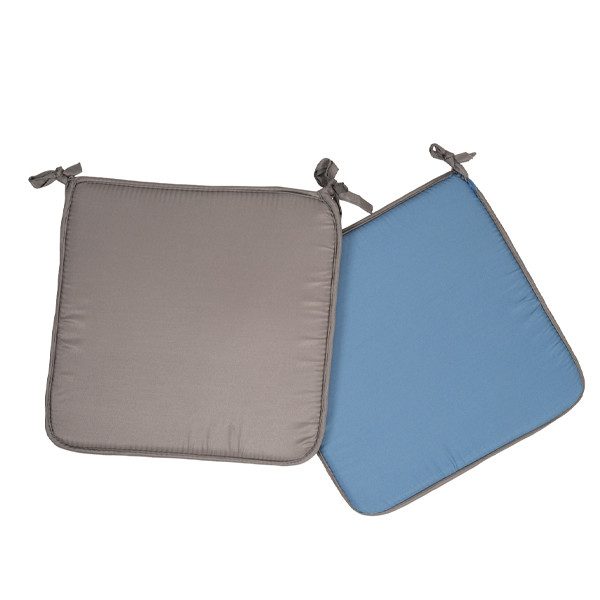 FLAMINGO μαξιλάρι καρέκλας microfiber μπλε-γκρι 38x38cm 1τεμ – Μαξιλάρια Καρέκλας Κήπου