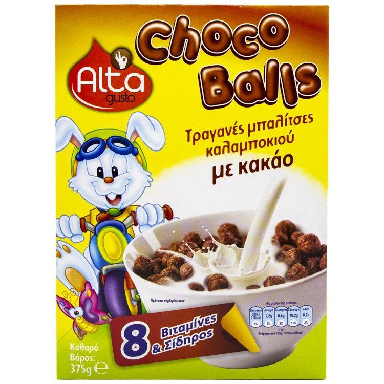 ALTA Gusto Δημητριακά Choco Balls 375gr