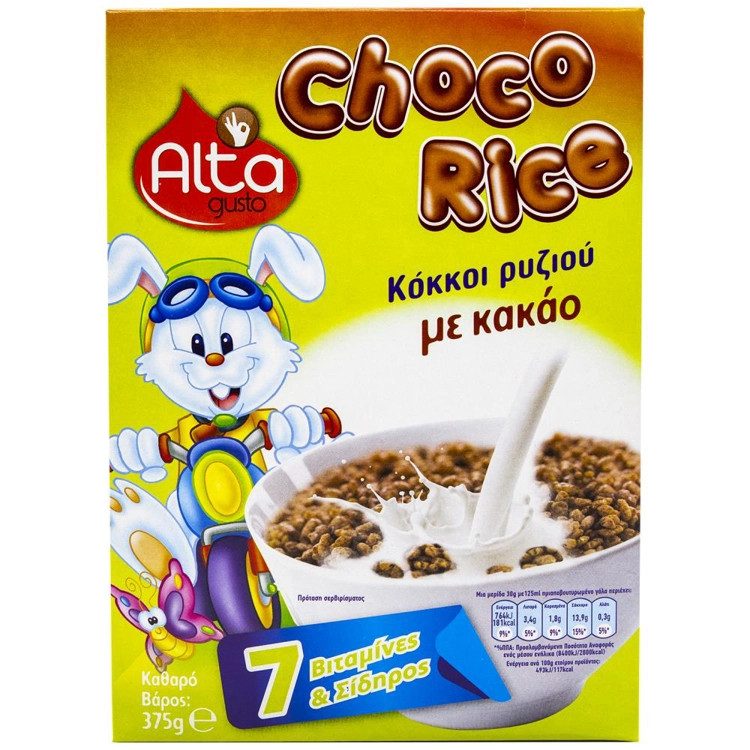 ALTA Gusto Δημητριακά Choco Rice 375gr