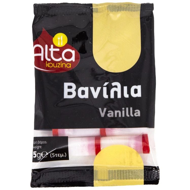 ALTA Kouzina Βανίλια 5x0,3gr – Αρώματα και Γεύσεις Ζαχαροπλαστικής
