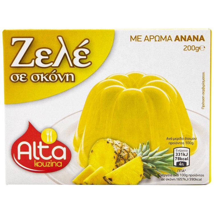 ALTA Kouzina Ζελέ Ανανάς 200gr – Έτοιμα Μείγματα για Γλυκά