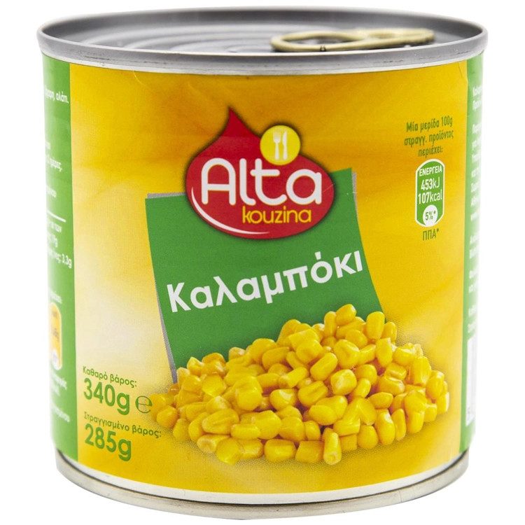 ALTA Kouzina Καλαμπόκι 340gr – Τρόφιμα Μακράς Συντήρησης