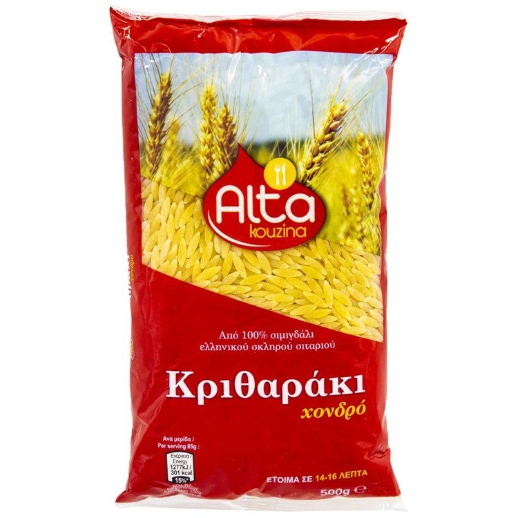 ALTA Kouzina Κριθαράκι Χονδρό 500gr – Ζυμαρικά