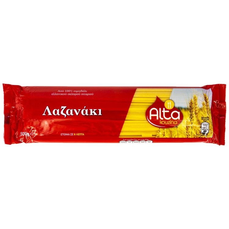 ALTA Kouzina Λαζανάκι 500gr – Ζυμαρικά