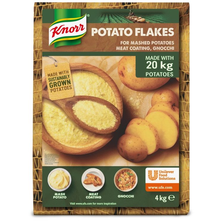 KNORR πουρές πατάτας σε νιφάδες 4kg – Υλικά Μαγειρικής