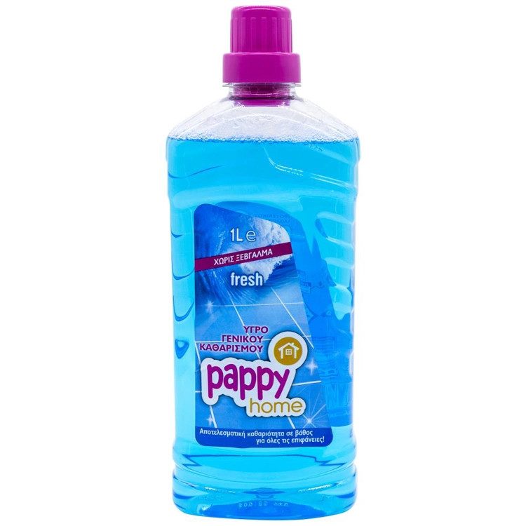 PAPPY HOME υγρό γενικού καθαρισμού fresh 1lt – Καθαριστικά Επιφανειών