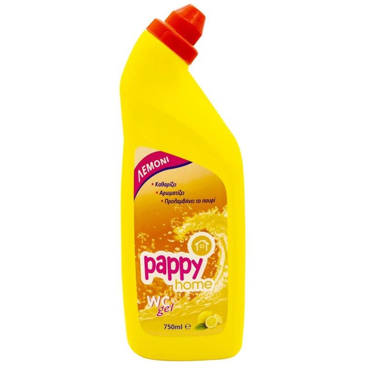 PAPPY HOME υγρό καθαρισμού τουαλέτας λεμόνι 750ml – Καθαριστικά Μπάνιου