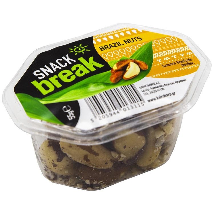 SNACK BREAK ξηροί καρποί brazil 55gr – Ξηροί Καρποί και Αποξηραμένα Φρούτα