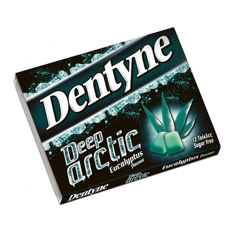 DENTYNE ice τσίχλες deep arctic με ευκάλυπτο χωρίς ζάχαρη 16,8gr – Καραμέλες, Γλειφιτζούρια και Τσίχλες