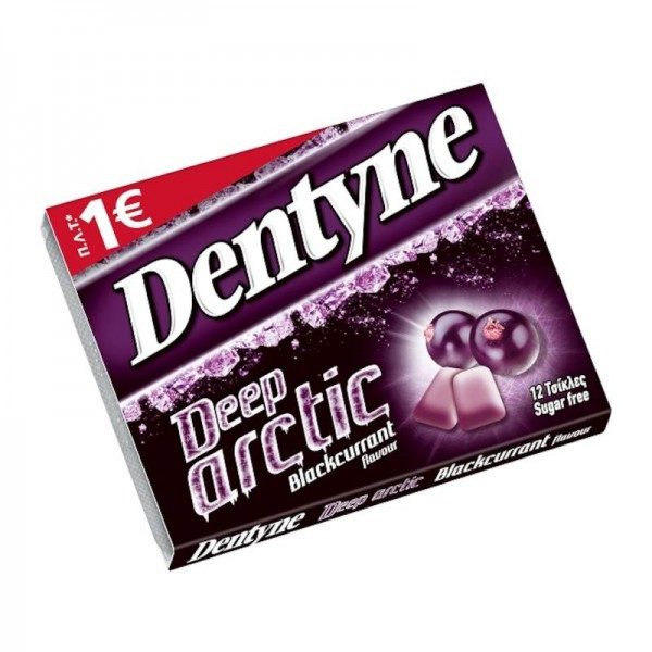 DENTYNE ice τσίχλες deep arctic blackcurrant χωρίς ζάχαρη 16,8gr – Καραμέλες, Γλειφιτζούρια και Τσίχλες