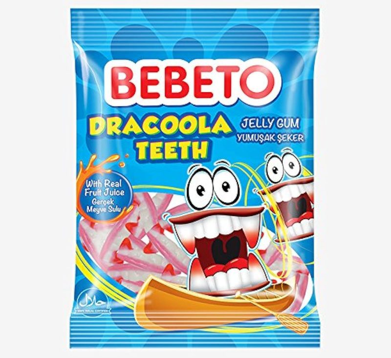 BEBETO ζελεδάκια dracoola teeth 80gr – Καραμέλες, Γλειφιτζούρια και Τσίχλες
