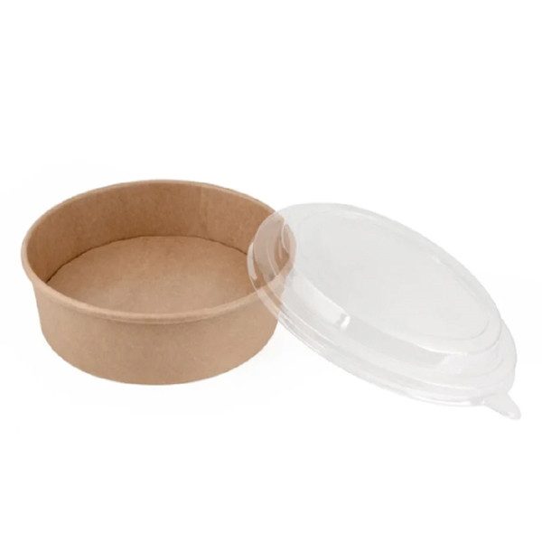 Κραφτ μπωλ σαλάτας με καπάκι 32oz 1100ml 50τεμ – MrPanda – Κουτιά Τροφίμων μιας Χρήσης (Χονδρική)