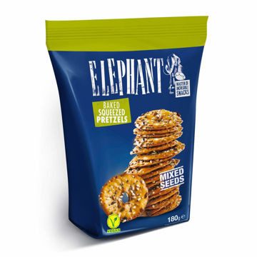 ELEPHANT mini πρέτσελς με μιξ σπόρους 80gr – Alka Elephant – Αλμυρά Snacks