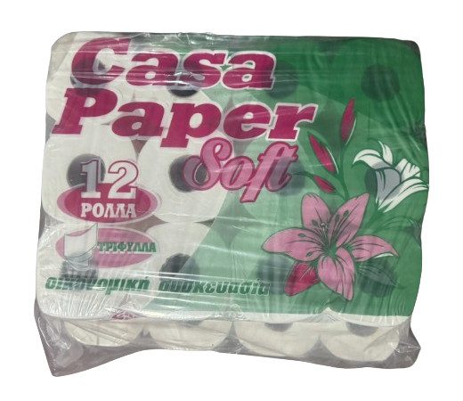 CASA PAPER χαρτί υγείας soft 3φυλλο 12x175gr – Χαρτιά Υγείας