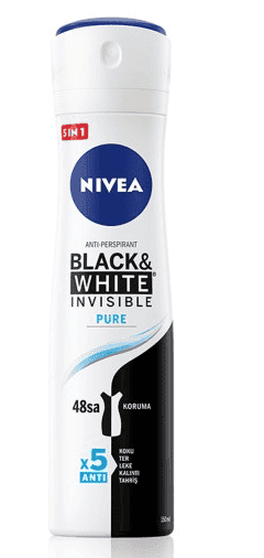 NIVEA αποσμητικό σώματος spray black και white invisible pure 150ml – Αρωματικά Χώρου