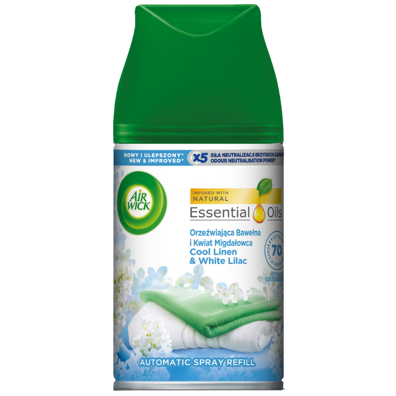 AIR WICK Freshmatic ανταλλακτικό αποσμητικό χώρου cool linen 250ml – Αρωματικά Χώρου