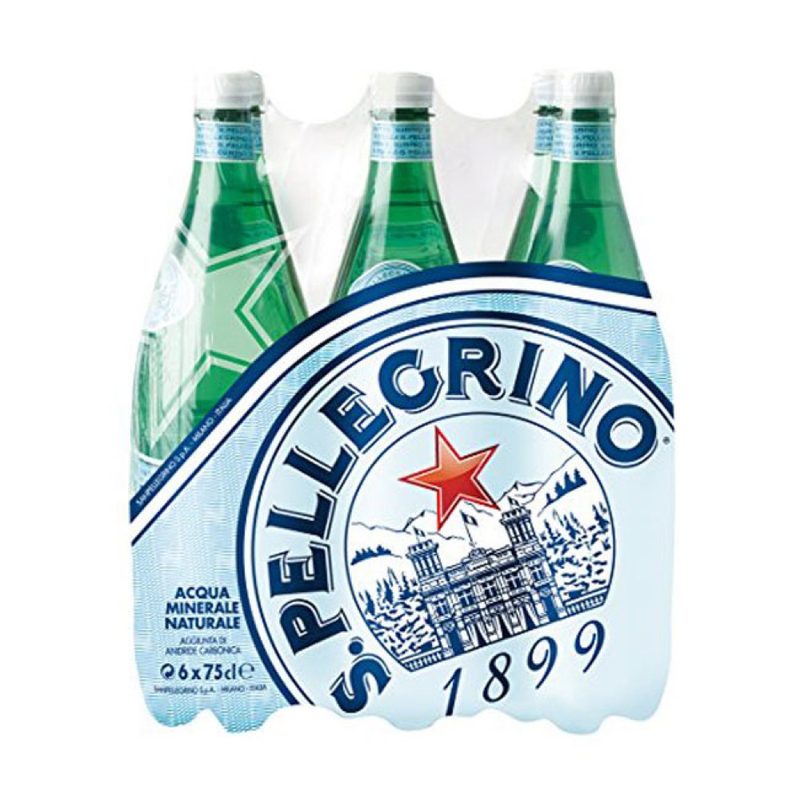SAN PELLEGRINO ανθρακούζο φυσικό μεταλλικό νερό 6x750ml – Εμφιαλωμένα Νερά