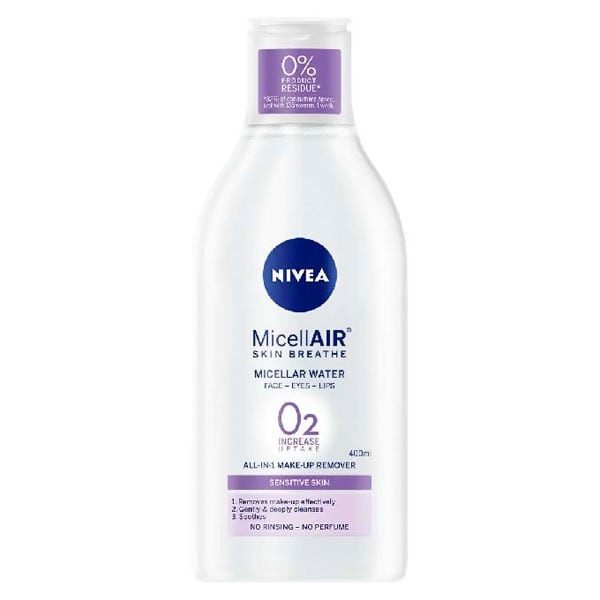 NIVEA λοσιόν ντεμακιγιάζ micellair για ευαίσθητες επιδερμίδες 400ml – Καθαριστικά Προσώπου