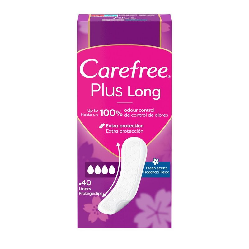 CARE FREE σερβιετάκια plus long 40τεμ – Σερβιέτες