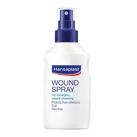 HANSAPLAST Wound Spray αντισηπτικό για καθαρισμό πληγών 100ml – Αντισηπτικά Τραύματος