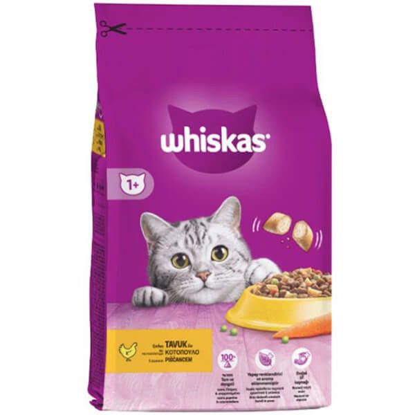 WHISKAS γατοτροφή κροκέτα με κοτόπουλο 1,4kg – Ξηρά Τροφή Γάτας